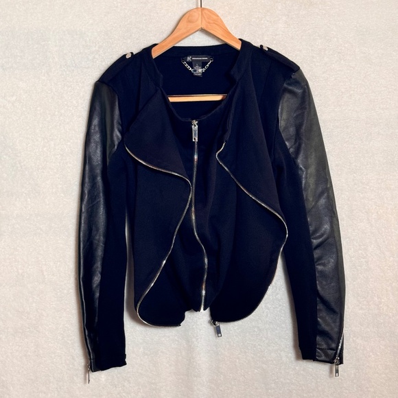 INC International Concepts Jackets & Blazers - LAST CALL FINAL PRICE GREAT DEAL INC faux leather double zipper jacket large